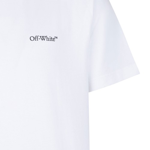 White Heraldic Arrow Cotton T-Shirt