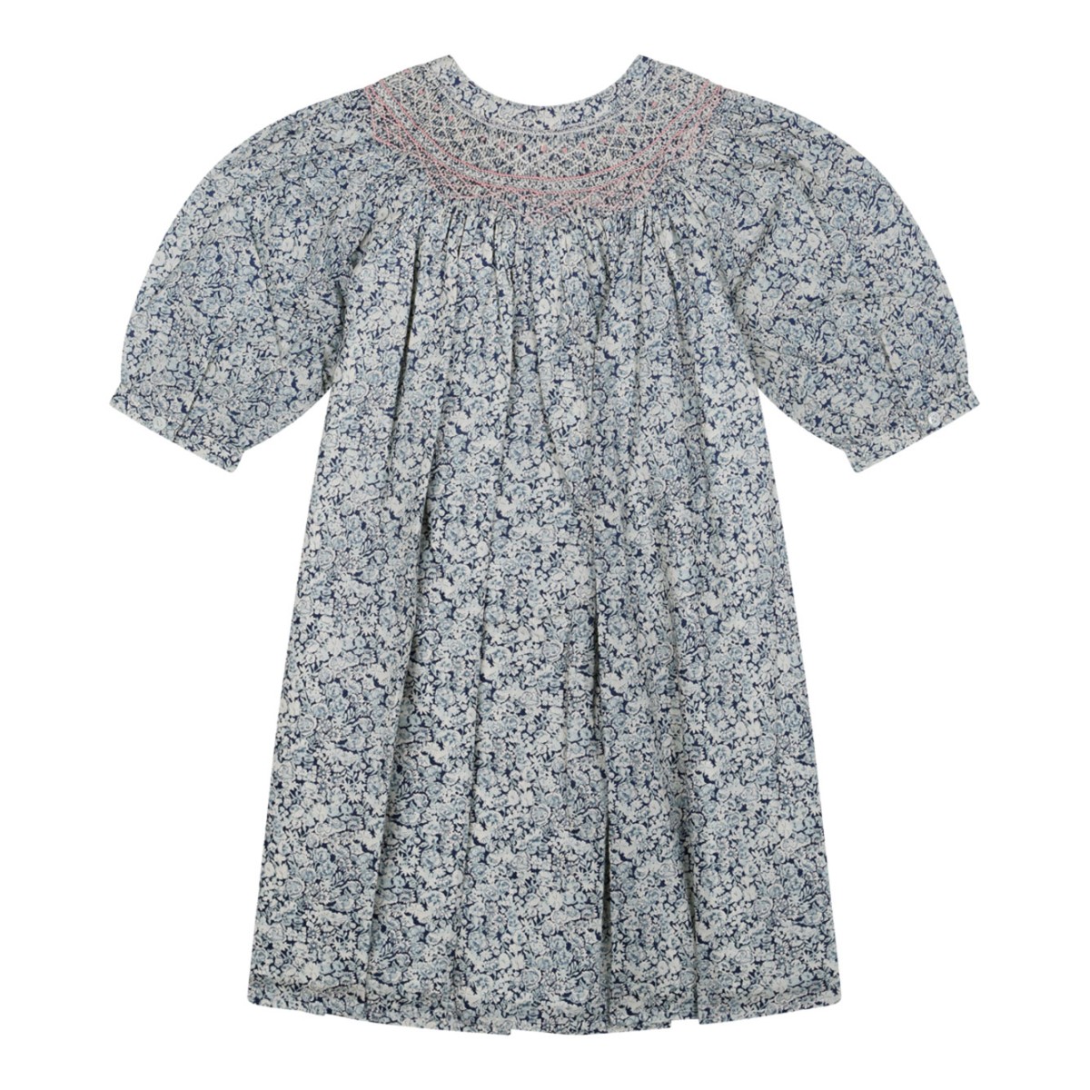 Floral Smocked Dress In Cotton