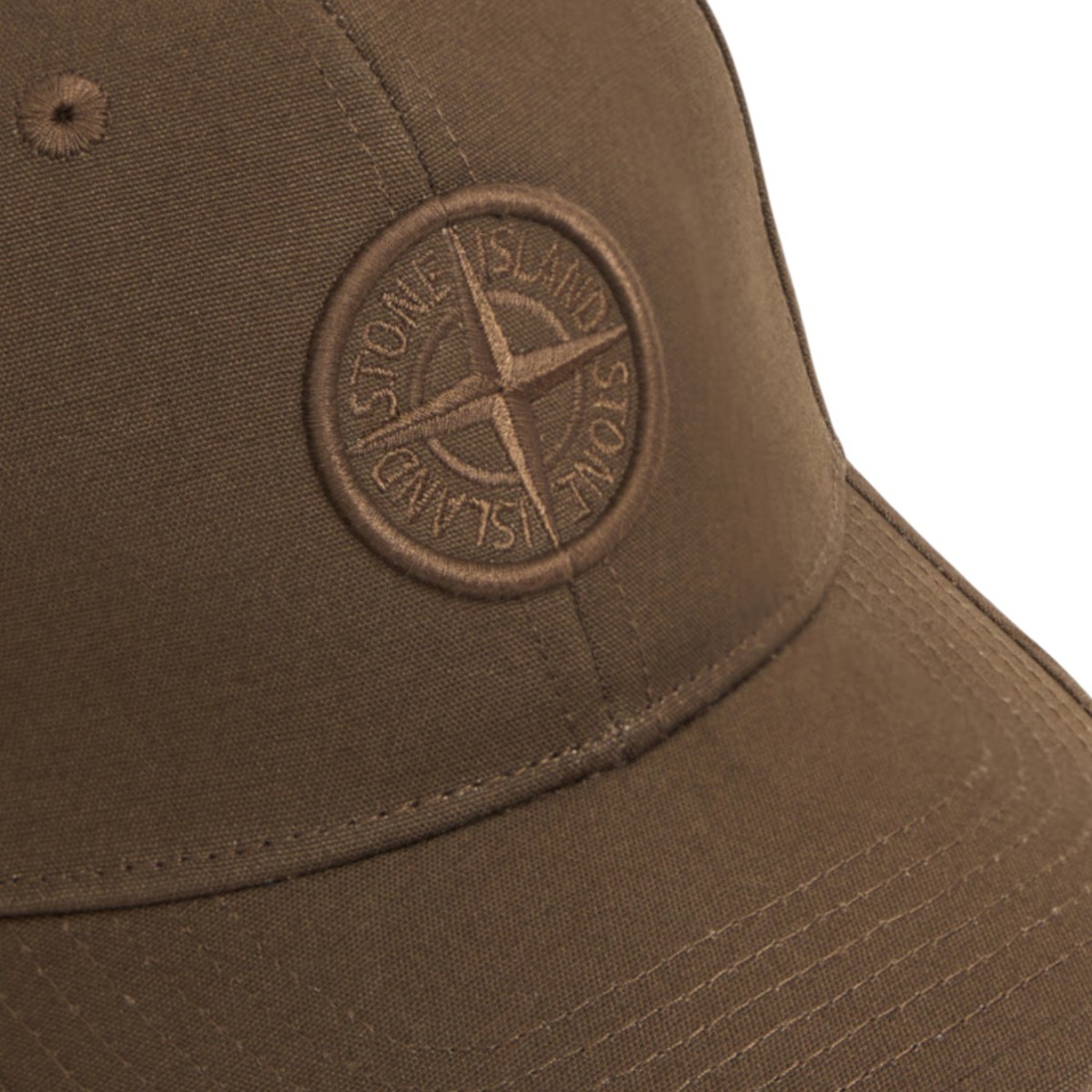 Military Green Compass Logo Cap With Adjustable Slider
