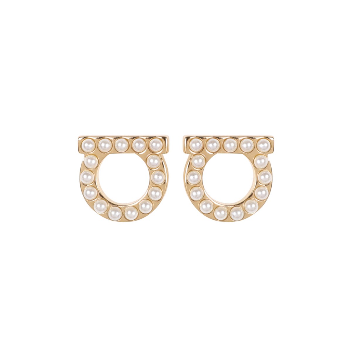 Gold Tone Gancio Earrings
