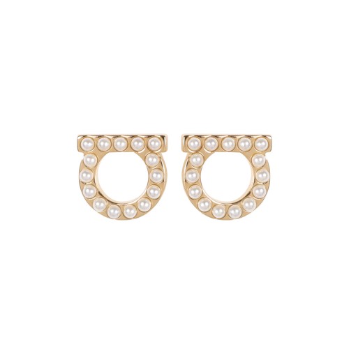 Gold Tone Gancio Earrings