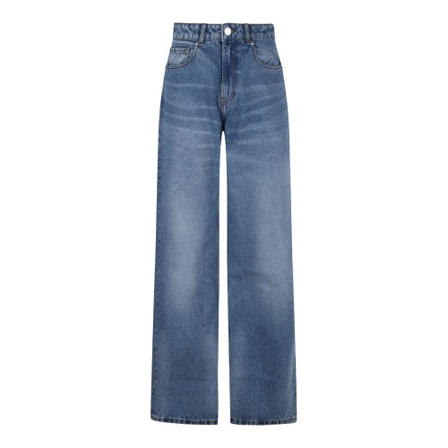 Blue Wide Leg Jeans
