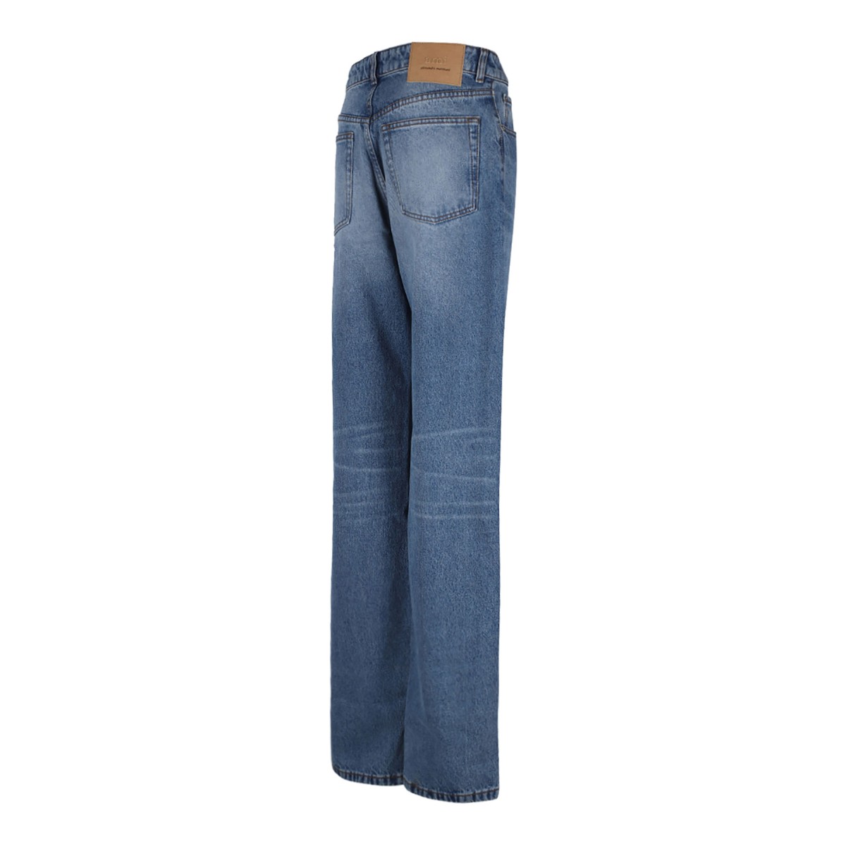 Blue Wide Leg Jeans
