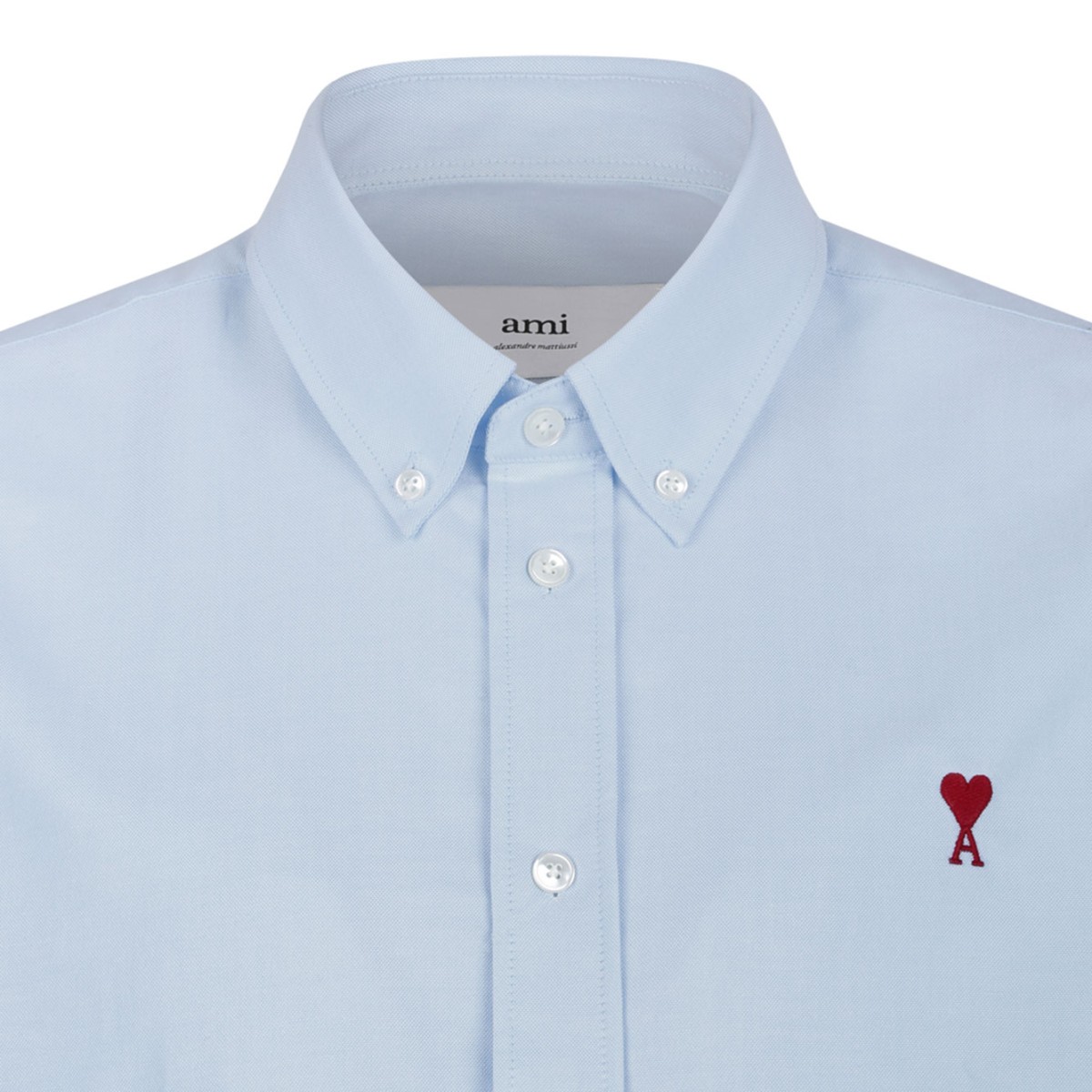 Light Blue Button-Down Shirt In Cotton Oxford