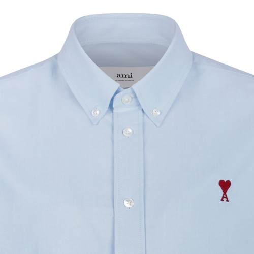 Light Blue Button-Down Shirt In Cotton Oxford
