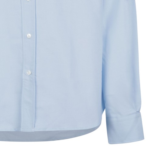 Light Blue Button-Down Shirt In Cotton Oxford