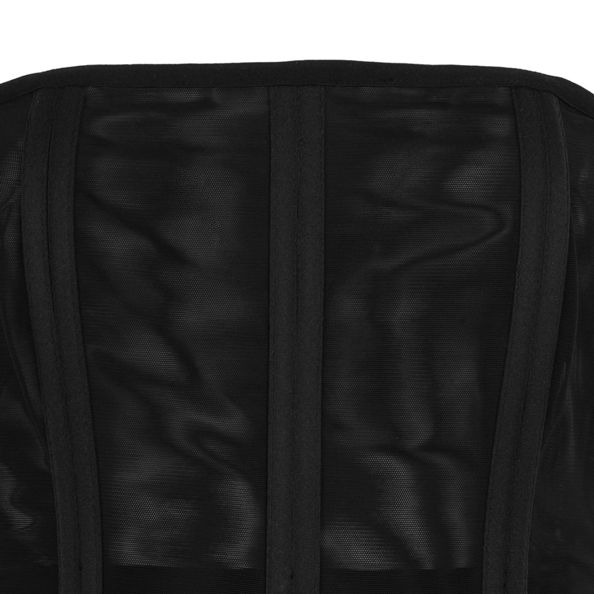 Black Semi-Sheer Corset Top