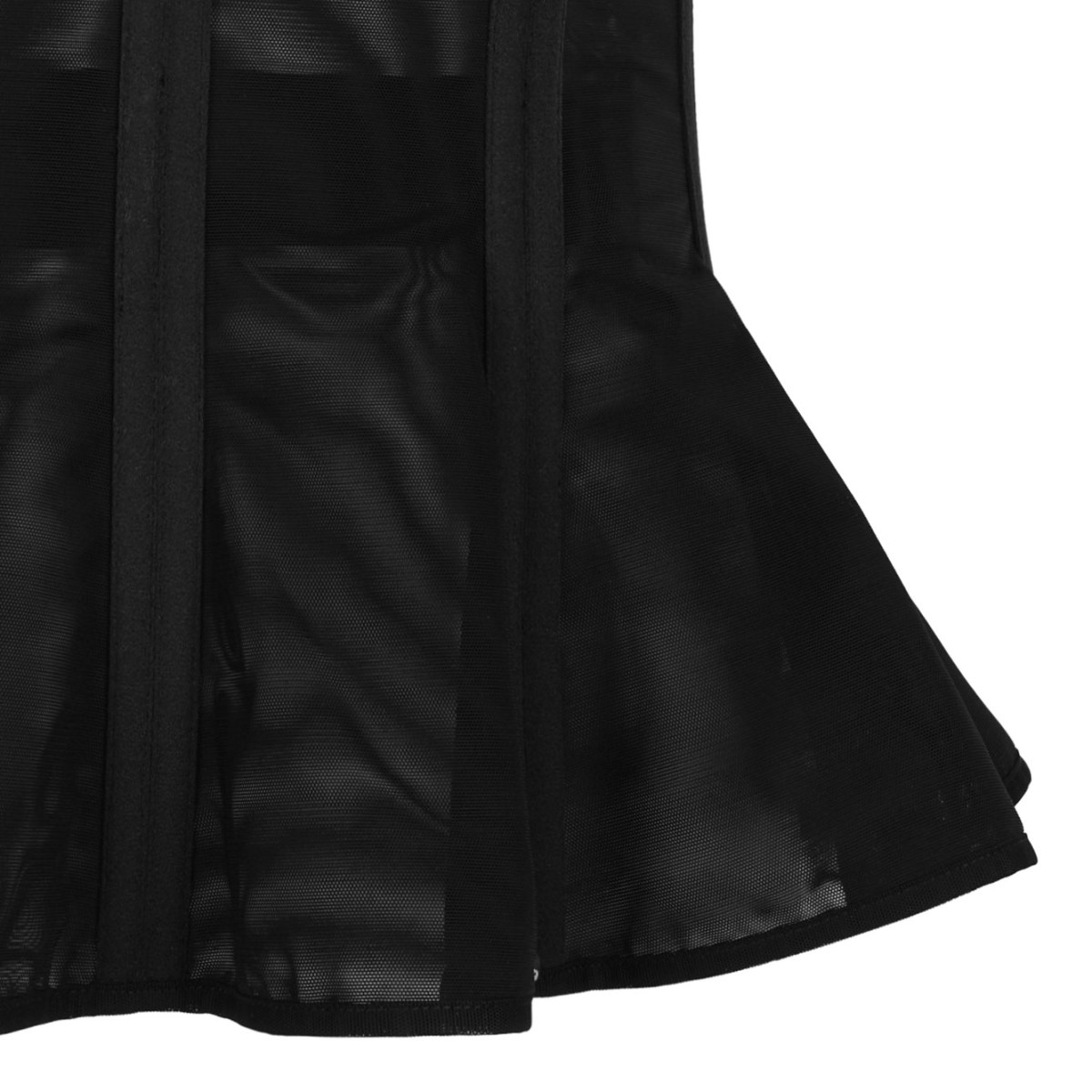 Black Semi-Sheer Corset Top