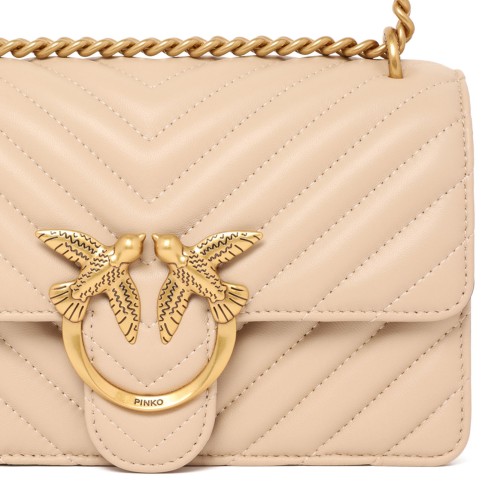 Beige and Antique Grey Crossbody Bag