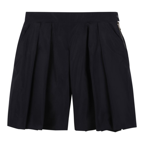 Navy Blue Pincer Wide Shorts