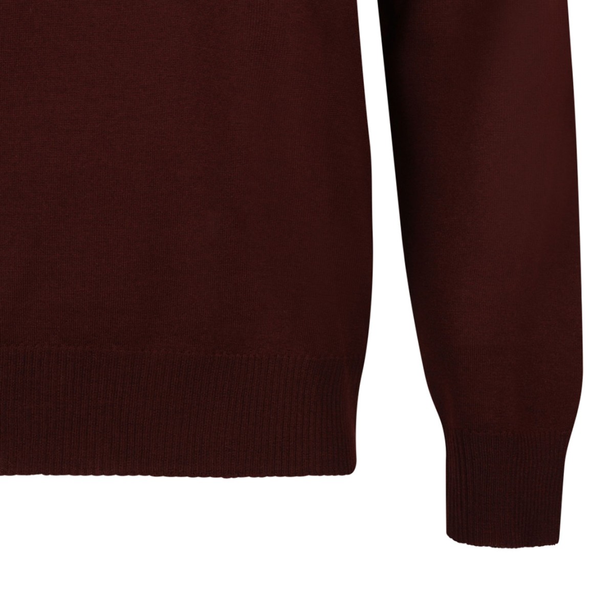 Oxblood and Fiery Red Logo-Embroidered Sweater