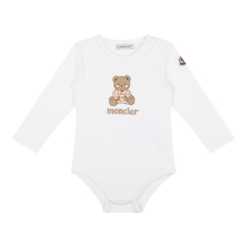Ivory Cotton Bodysuit And Bib Set