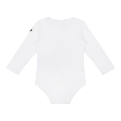 Ivory Cotton Bodysuit And Bib Set