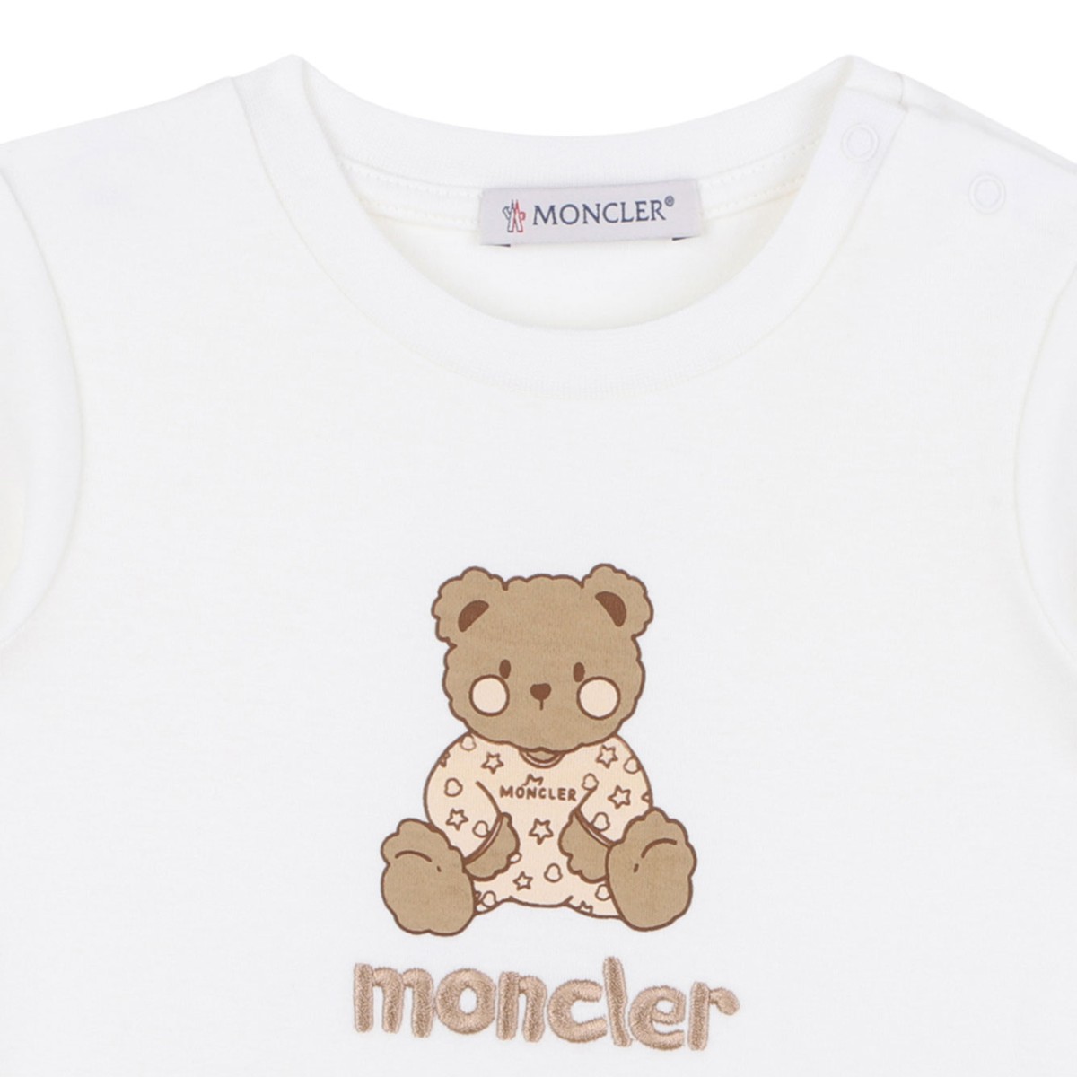 Ivory Cotton Bodysuit And Bib Set