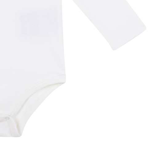 Ivory Cotton Bodysuit And Bib Set