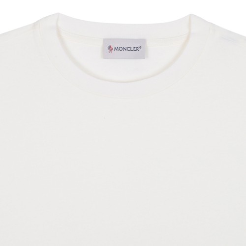 White Cotton T-shirt With Logo