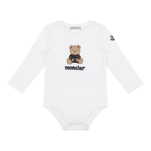 White Cotton Bodysuit And Bib Set