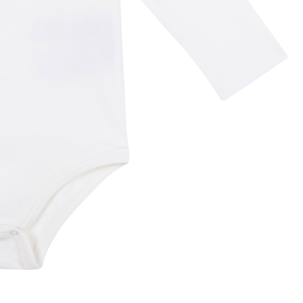 White Cotton Bodysuit And Bib Set