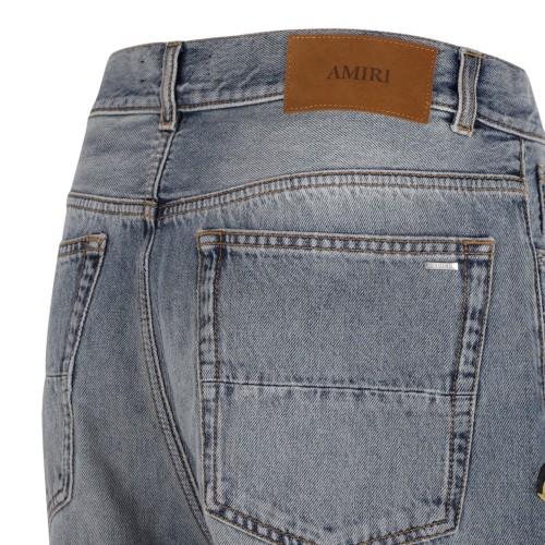 Light Blue Graphic Patch Jeans