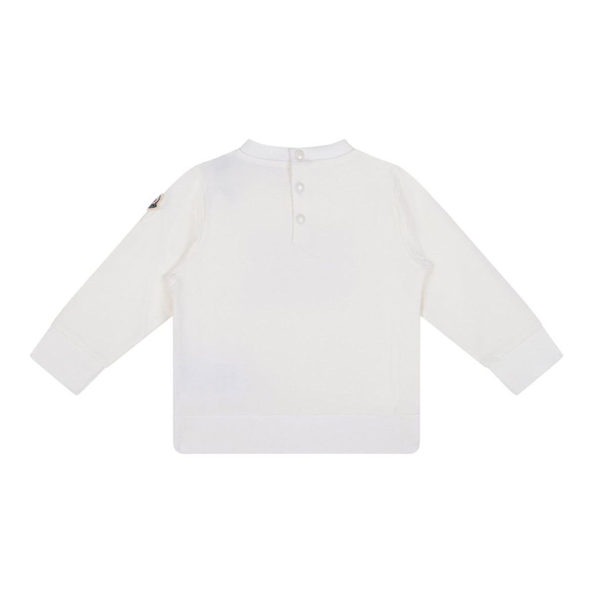 White Cotton Sweatshirt With Logo