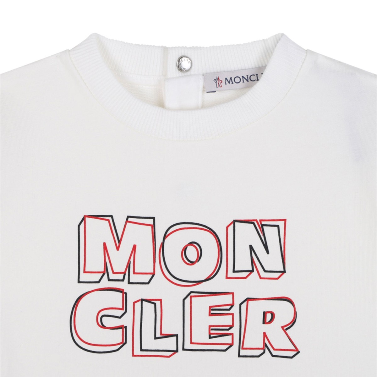 White Cotton Sweatshirt With Logo