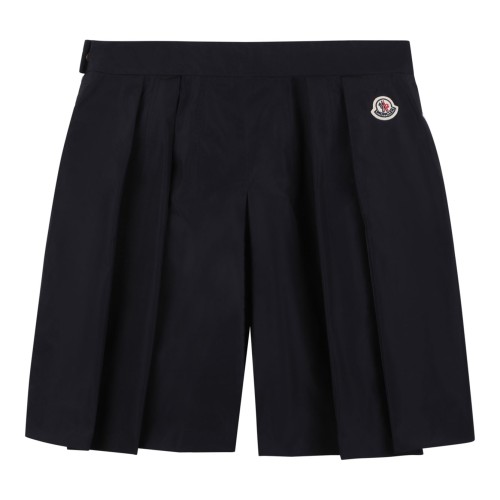 Navy Blue Pincer Wide Shorts