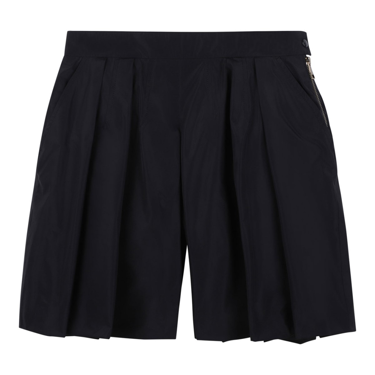 Navy Blue Pincer Wide Shorts