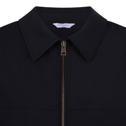 Boglioli Zip-Up Jacket Navy
