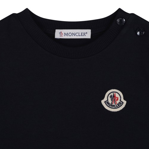 Navy Blue Sweater and Sweatpants Set with Logo