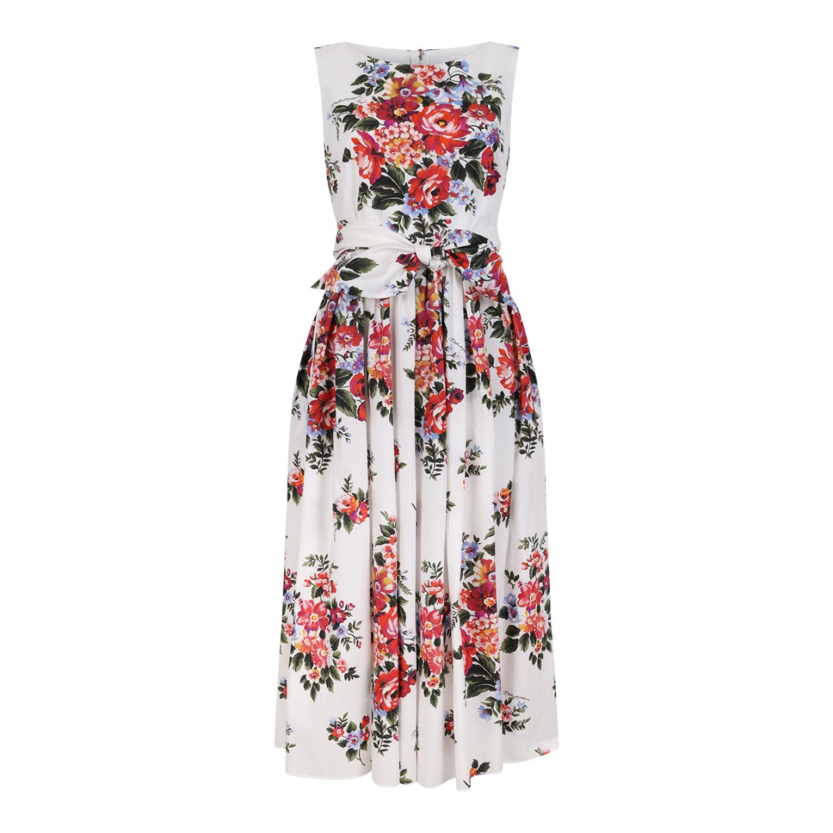 Floral Print Dress In Cotton