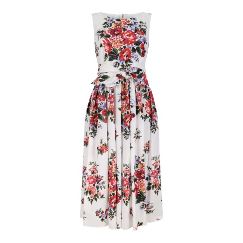 Floral Print Dress In Cotton