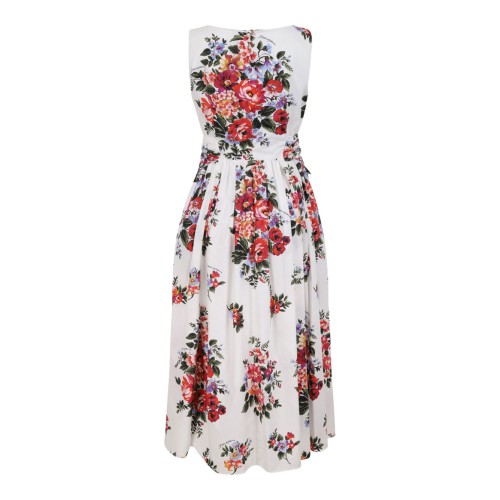 Floral Print Dress In Cotton