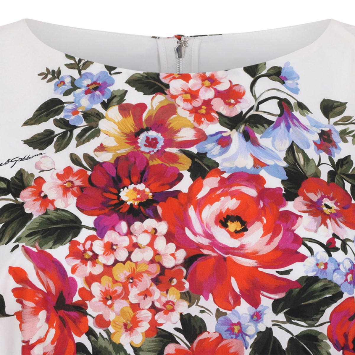 Floral Print Dress In Cotton