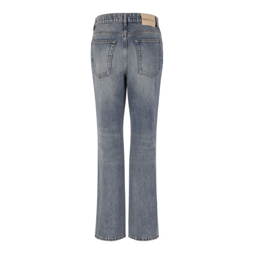 Light Blue Denim Straight-Leg Jeans 2