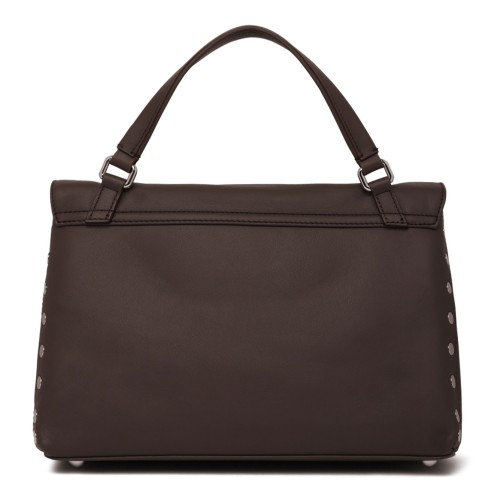 Dark Brown Leather Postina S Bag