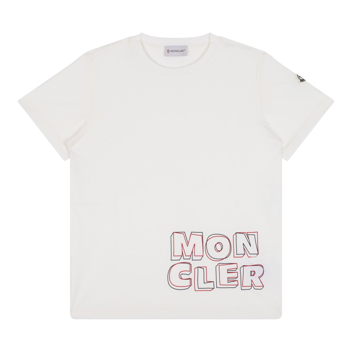 White Cotton T-shirt With Logo