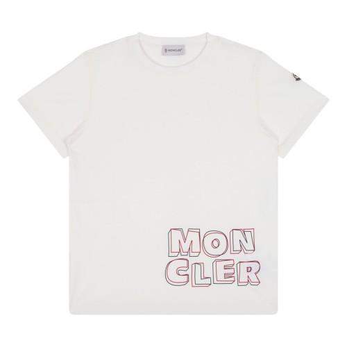 White Cotton T-shirt With Logo