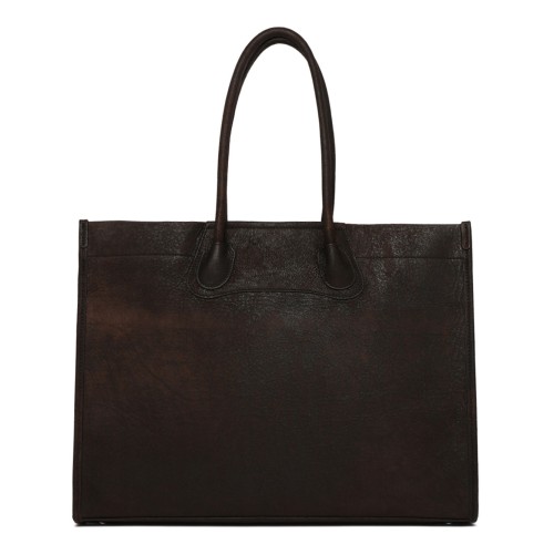 Dark Brown Troy Tote Bag 2