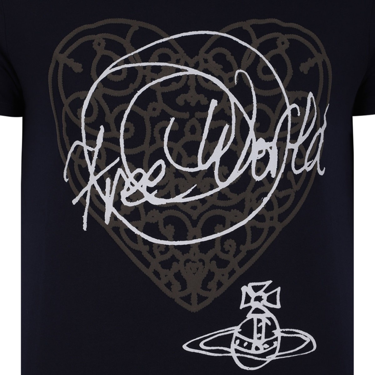 Navy Free World-Heart Peru T-Shirt