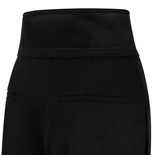 Black High-Waisted Tailored Trousers