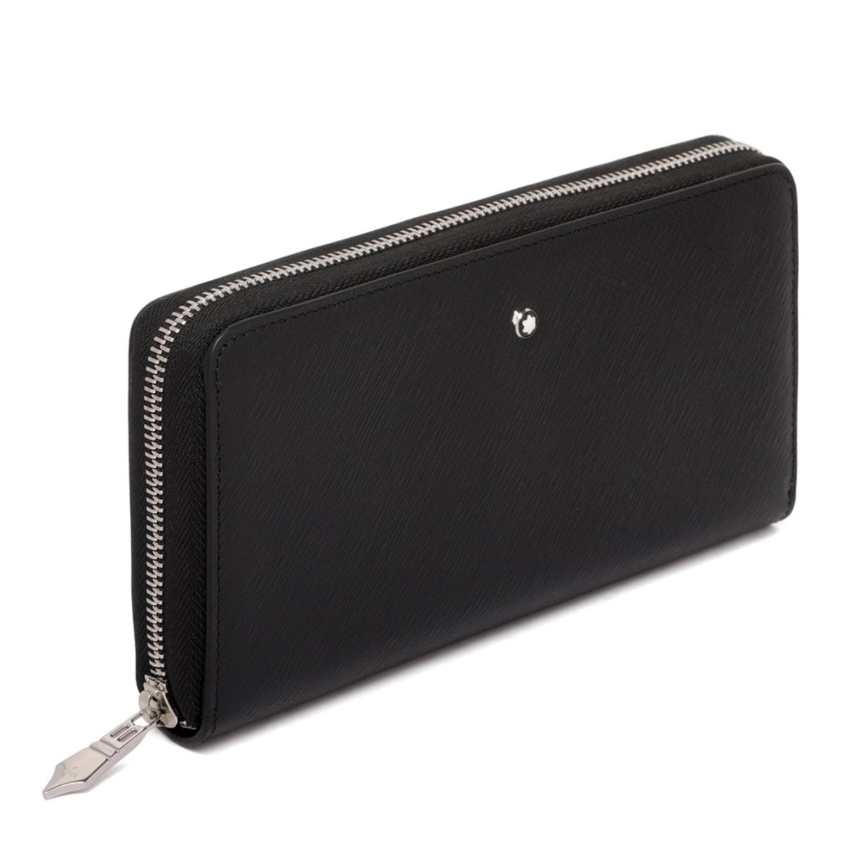 Black Sartorial 12 Compartment Zipper Wallet