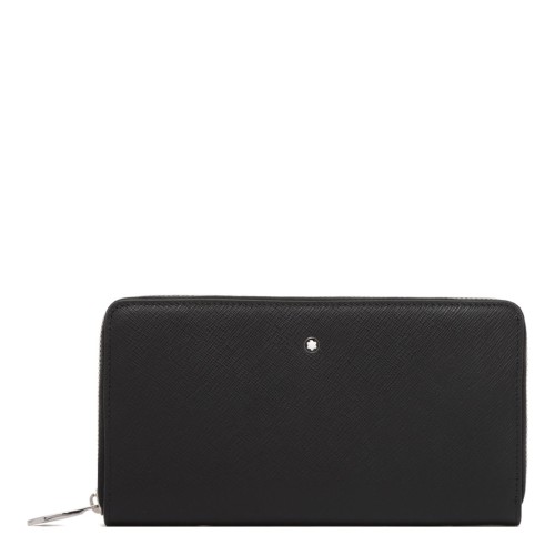 Black Sartorial 12 Compartment Zipper Wallet