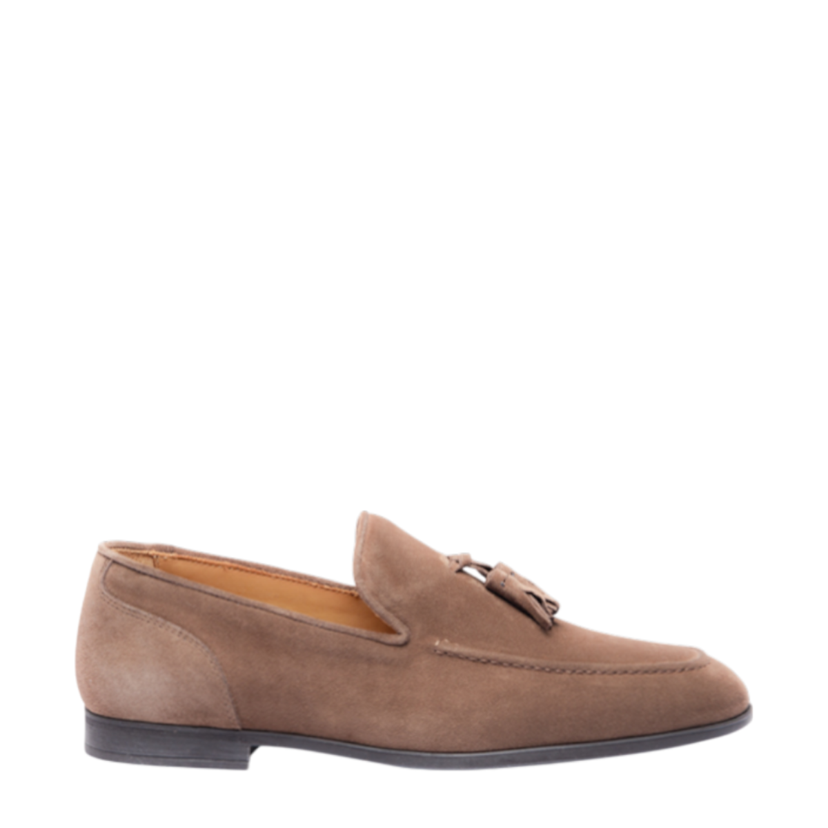 Brown Suede Tassel Loafers