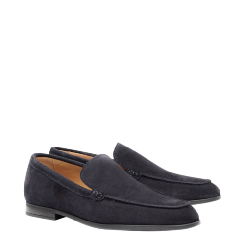 Navy Suede Loafers 2