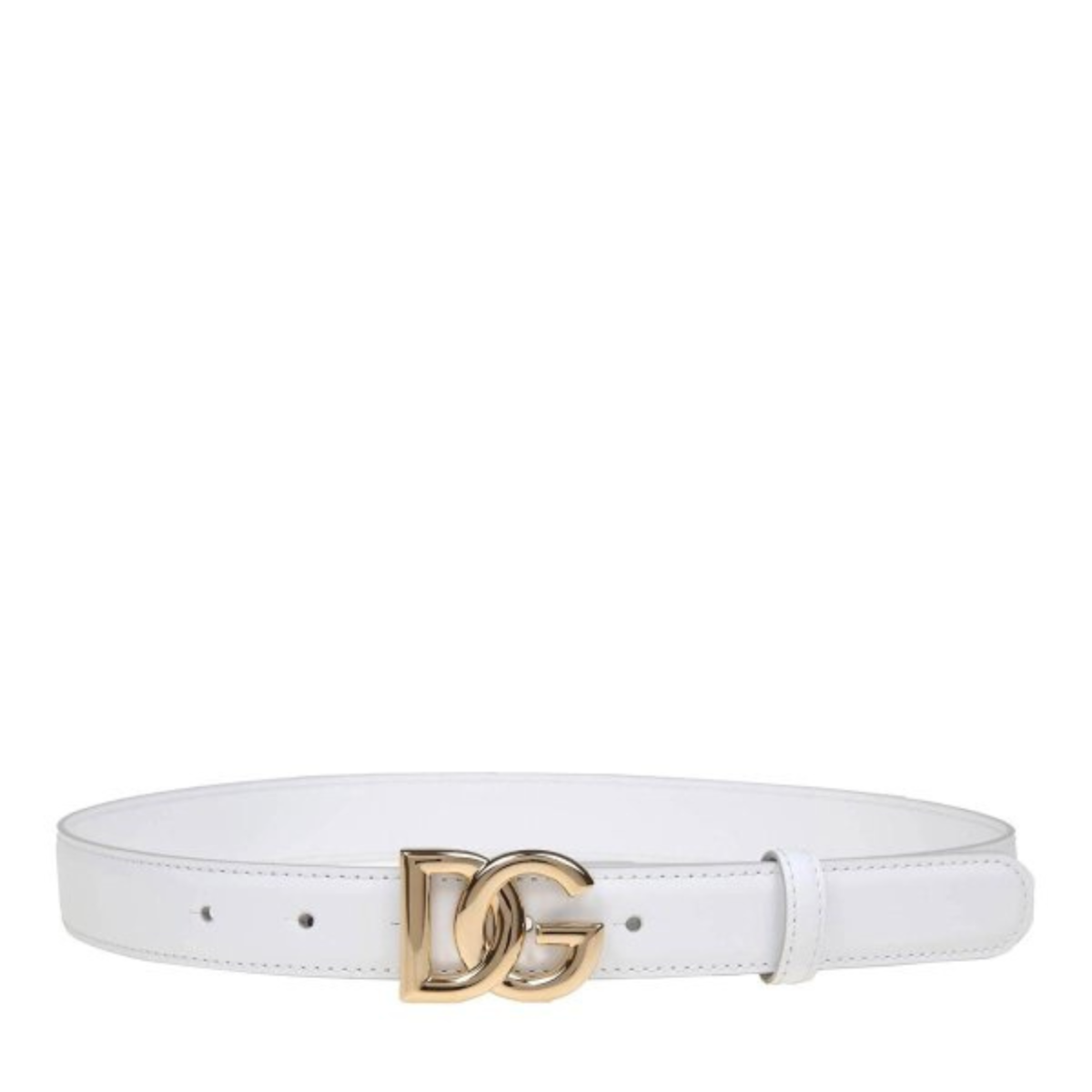 DG Logo Belt in White