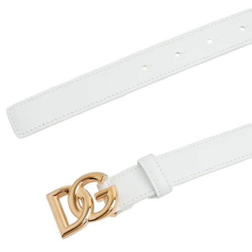 DG Logo Belt in White