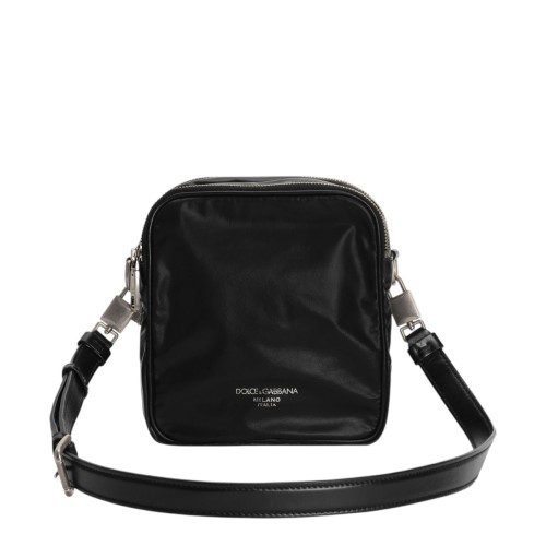 Black Nylon Crossbody Bag