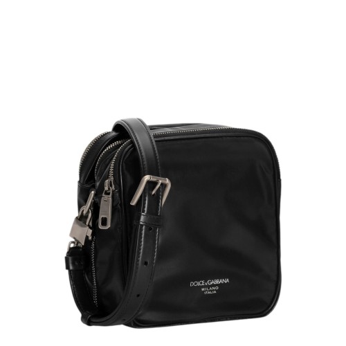 Black Nylon Crossbody Bag