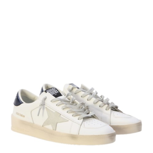 Stardan White Leather Sneakers