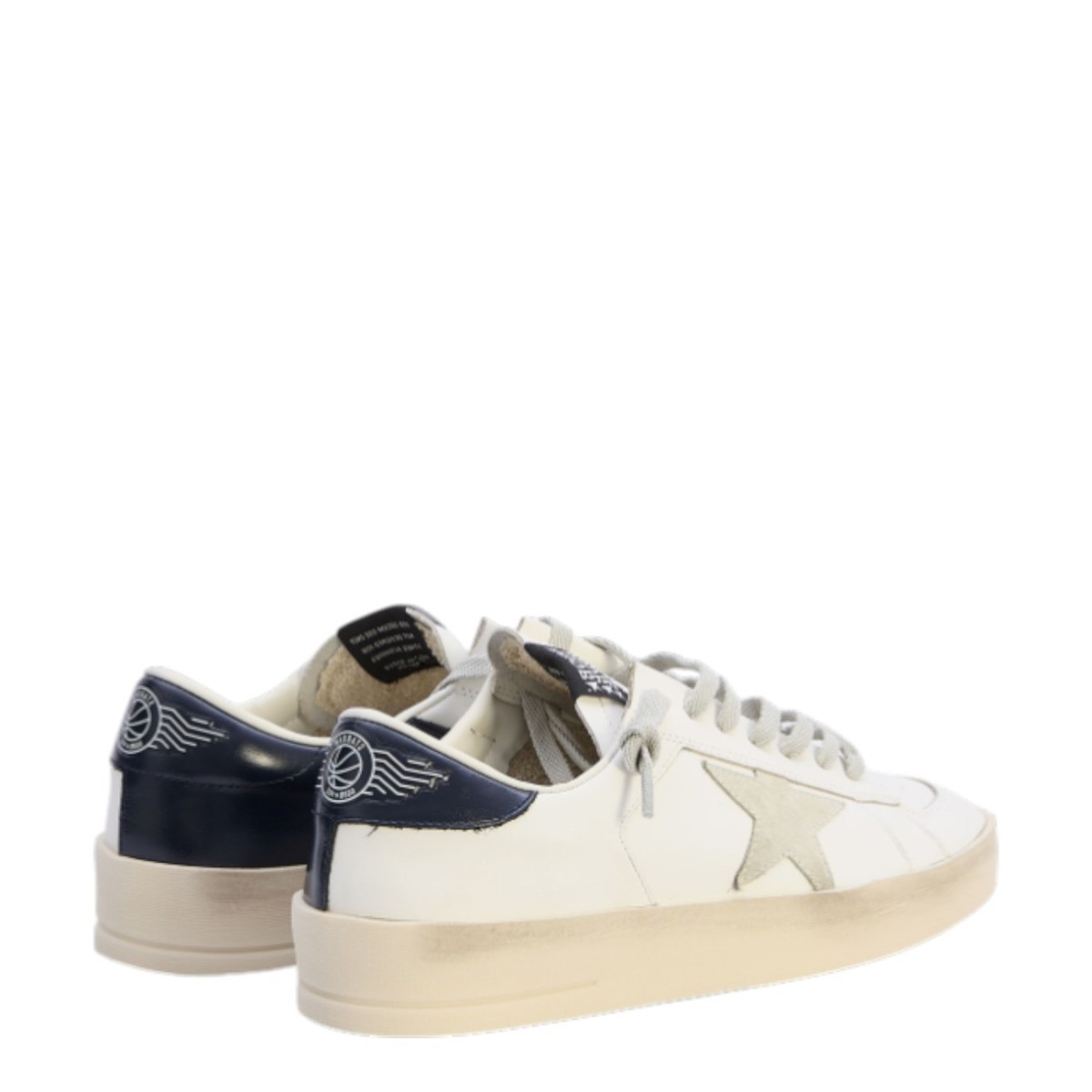 Stardan White Leather Sneakers